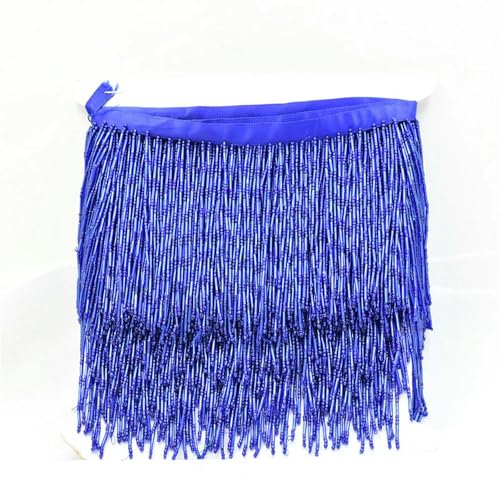 VIXDA 5 Yards Großhandel Glasperlen Fransenbesatz Quasten Nähartikel für 10 cm Fransen für Kleidung von VIXDA