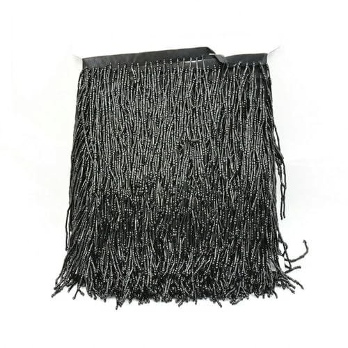 VIXDA 5 Yards Großhandel Glasperlen Fransenbesatz Quasten Nähartikel für 10 cm Fransen für Kleidung von VIXDA