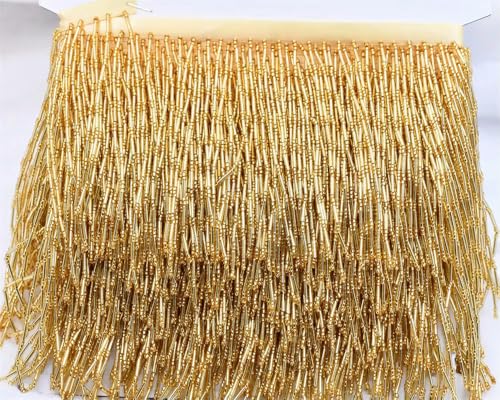VIXDA 5 Yards Großhandel Glasperlen Fransenbesatz Quasten Nähartikel für 10 cm Fransen für Kleidung VIXDA 5 Yards Großhandel Glasperlen Fransenbesatz Quasten Nähartikel für 10 cm Fransen für Kleidung von VIXDA