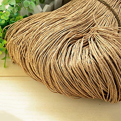 VIXDA 500g/lot Raffia Stroh Garn Sommer Hut Garn Häkelgarn für handgemachte Hüte Körbe Handwerk von VIXDA