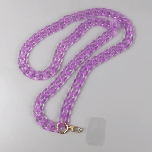 VIXDA Frosted Acryl Kette Crossbody Telefon Lanyard Seil für Frauen Tragbare Mobile Anti-verloren Handy Link Strap von VIXDA