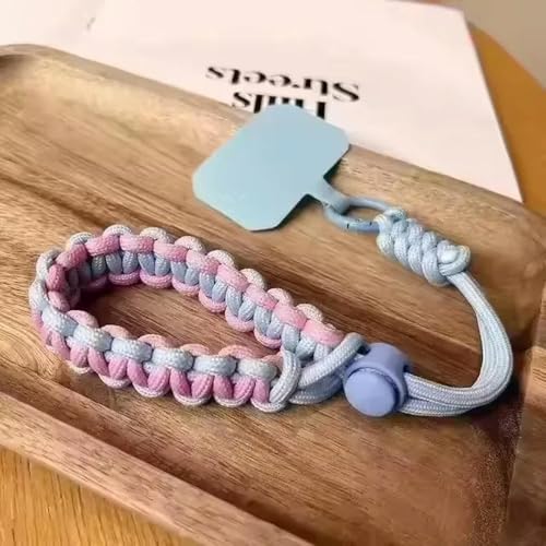 VIXDA Handgewebtes, verstellbares Universal-Lanyard-Handgelenkband für Mobiltelefone. Praktisches Anti-Drop-Seil für Outdoor-Sportarten. von VIXDA
