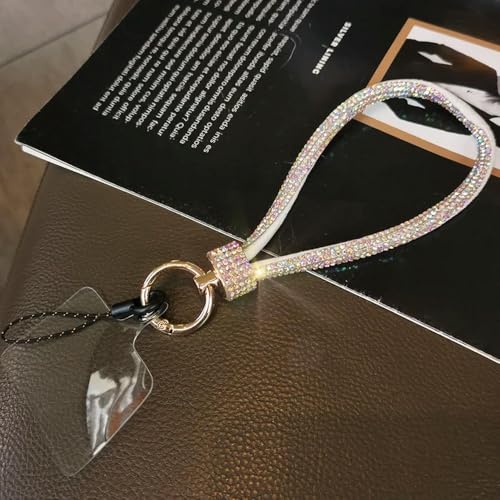 VIXDA Handy-Lanyard-Handgelenkkette Strass-Lanyard High-End-Kurzarmband mit Diamantbesatz, Antiverlust-verstärkt von VIXDA