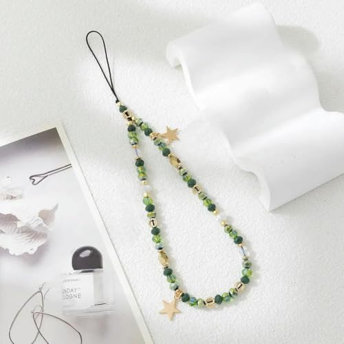 VIXDA Pentagramm-Anhänger für Handyperlen, Modekette für Handyhüllen, Hängeseil für Damen, Schmuck für Handyseile von VIXDA