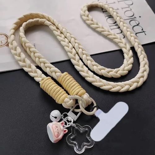VIXDA Spleißen Lange Seil Dopamin Handy Lanyard Karte Crossbody Hängen Seil Niedlichen Cartoon Anhänger Telefon Lanyards Kette von VIXDA
