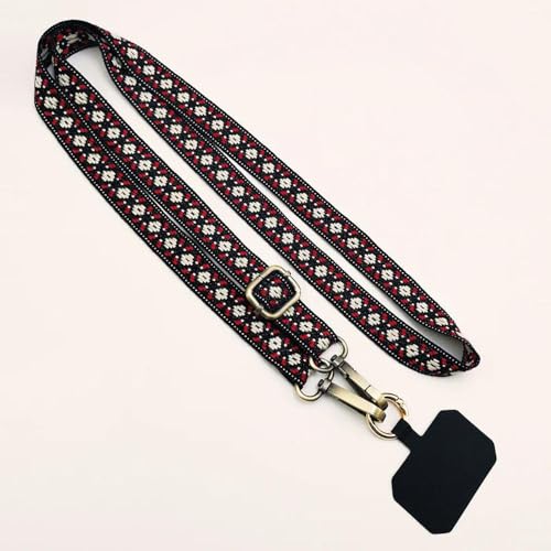 Vintage Stickerei Crossbody Neck Strap Handy Lanyard Einstellbare Anti-verloren Universal Handy Fall Kette von VIXDA