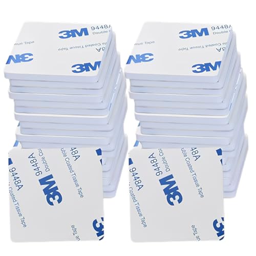 40 Stück Doppelseitiges Klebebands, Klebepads Doppelseitig Extra Stark, Schaumstoff Klebepads, Robuste Montage-Klebeschaum-Pads, Wasserdichtes, für Zuhause Büro Auto Schule, Quadratisch (40 mm) von VJUYSW