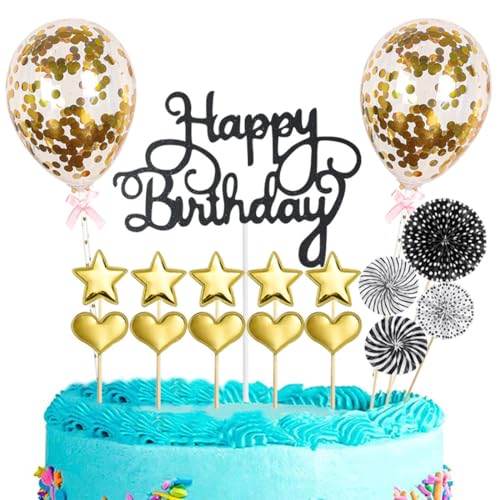 Alles Gute zum Geburtstag-Kuchenaufsatz, personalisierte Kuchendekorationen, Glitzer-Kuchenaufsatz für Mädchen und Jungen, Partyzubehör, Geburtstagsfeier, Jahrestag Alles Gute zum Geburtstag-Kuchenaufsatz, personalisierte Kuchendekorationen, Glitzer-Kuchenaufsatz für Mädchen und Jungen, Partyzubehör, Geburtstagsfeier, Jahrestag von VJUYSW