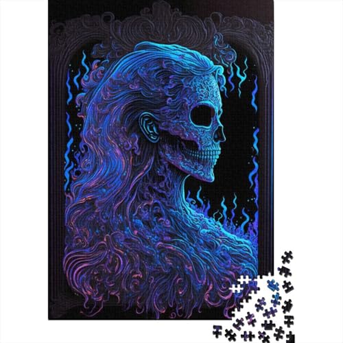 1000 Teile Puzzle Makabro-Porträt für Erwachsene, Halloween-Geschenkpapier für Teenager, einzigartige Geschenke für Zuhause und Geschenke 1000 Stück (38x26cm) von VMDUHFY