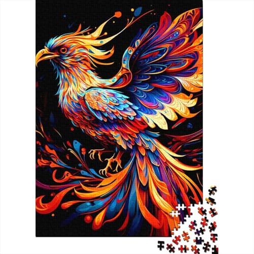 Phoenix 1000 Teile Puzzle für Erwachsene, Halloween-Geschenkpapier für Erwachsene und Jugendliche, 1000-teiliges Lernpuzzle (38 x 26 cm) von VMDUHFY