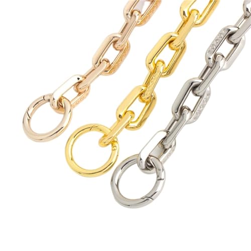 VMDVBNA Taschen Verlängerungskette Metallkette Schultergurt Kette Austauschbar for Tasche Schultertasche Handtaschen Zubehör(K Gold 1 Piece,30.0cm) von VMDVBNA