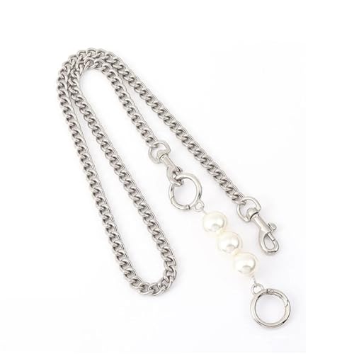 VMDVBNA Taschen Verlängerungskette Taschenkette Riemenverlängerung Taschenkette Kette for Handtasche Perlenverlängerungskette Taschenkette(Silver,110CM) von VMDVBNA