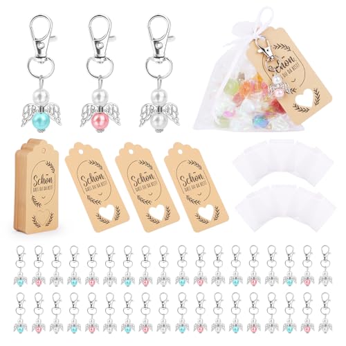Schutzengel Anhänger, 36 Stück Gastgeschenke Hochzeit, Gastgeschenke Schutzengel mit Organza Beutel Kraftpapier Anhänger für Hochzeit Taufe Weihnachten, Geburtstag, Kommunion Konfirmation Geschenk Schutzengel Anhänger, 36 Stück Gastgeschenke Hochzeit, Gastgeschenke Schutzengel mit Organza Beutel Kraftpapier Anhänger für Hochzeit Taufe Weihnachten, Geburtstag, Kommunion Konfirmation Geschenk von VMUTGA