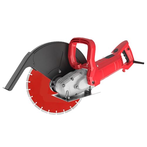 VNATWGOO Professionelle Betonwandschneidemaschine (3200 W/3500 W/3800 W), Staubfrei, Mit Einstellbarer Tiefe, FüR BetonwäNde, BöDen Und Nuten,3200W/300mm von VNATWGOO