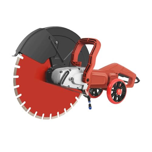 VNATWGOO Professionelle Betonwandschneidemaschine (3200 W/3500 W/3800 W), Staubfrei, Mit Einstellbarer Tiefe, FüR BetonwäNde, BöDen Und Nuten,3200W/410mm von VNATWGOO