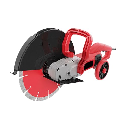 VNATWGOO Professionelle Betonwandschneidemaschine (3200 W/3500 W/3800 W), Staubfrei, Mit Einstellbarer Tiefe, FüR BetonwäNde, BöDen Und Nuten,3800W/350mm von VNATWGOO