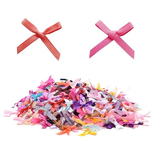 200 Stück Mini-Schleifen, niedliche kleine Bänder zum Basteln, Basteln, kleine Verzierung, Satinband, Schleifen, Nähzubehör für Handwerk, Nähen, Scrapbooking, Weihnachten, Party, Hochzeit und 200 Stück Mini-Schleifen, niedliche kleine Bänder zum Basteln, Basteln, kleine Verzierung, Satinband, Schleifen, Nähzubehör für Handwerk, Nähen, Scrapbooking, Weihnachten, Party, Hochzeit und von VNIDJGB