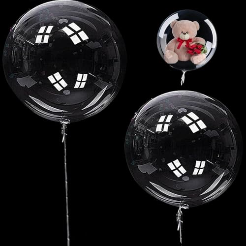 Bobo-Luftballons, 61 cm, transparent, biologisch abbaubar, groß, transparent, für Kindergeburtstag, Party, Fotoshooting, DIY, Party, Hochzeit, Jahrestag, Dekoration, 12 Stück Bobo-Luftballons, 61 cm, transparent, biologisch abbaubar, groß, transparent, für Kindergeburtstag, Party, Fotoshooting, DIY, Party, Hochzeit, Jahrestag, Dekoration, 12 Stück von VNIDJGB