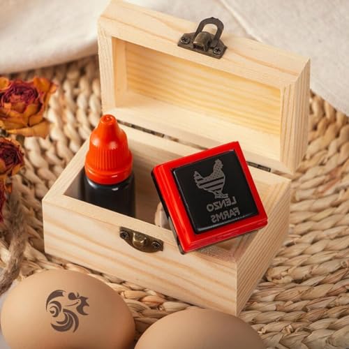 Personalisierter Hühner-Ei-Stempel - Individueller Eier-Stempel - Eier-Etiketten - Mini-Ei-Stempel - Diy-Bauernhof-Ei-Stempel von Vniqloo