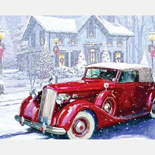 VNLMKS Diamant Malerei Kits, DIY 5D Diamond Painting Set, Crystal Strass Stickerei Kreuzstich Roter LKW Nach Zahlen Diamant Painting Bilder Arts Craft für Home Wand Decor 50x60 cm VNLMKS Diamant Malerei Kits, DIY 5D Diamond Painting Set, Crystal Strass Stickerei Kreuzstich Roter LKW Nach Zahlen Diamant Painting Bilder Arts Craft für Home Wand Decor 50x60 cm von VNLMKS