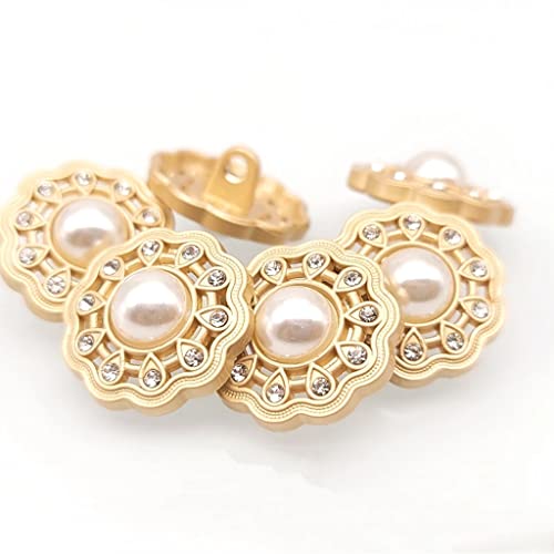 VNNHGB 10 Stücke Neue Metall 25MM 18MM Kleidung Knöpfe Verwendet für Mantel Gold Perle Nähen Handgemachte Dekoration Zubehör VNNHGB 10 Stücke Neue Metall 25MM 18MM Kleidung Knöpfe Verwendet für Mantel Gold Perle Nähen Handgemachte Dekoration Zubehör von VNNHGB