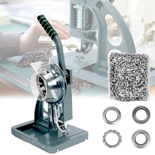 VNNHGB Halbautomatische Ösenmaschine, Stanzer mit 1000 Ösen, industrielles Ösenzufuhrwerkzeug, Ösenmaschine mit automatischer Nachfüllung, Ösenstanz- und -setzmaschine, für Banner, Markisen VNNHGB Halbautomatische Ösenmaschine, Stanzer mit 1000 Ösen, industrielles Ösenzufuhrwerkzeug, Ösenmaschine mit automatischer Nachfüllung, Ösenstanz- und -setzmaschine, für Banner, Markisen von VNNHGB