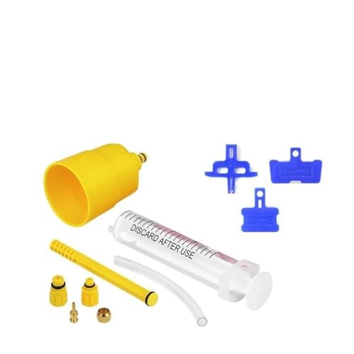 Fahrrad Reparaturset Fahrrad Werkzeugset Entlüftungsset für hydraulische Bremsen, für Reparieren von Entlüftungen, Werkzeugset, Trichter, Ölablassschraube mit Bremsbelag-Abstandshalter(1 Set with Brak Fahrrad Reparaturset Fahrrad Werkzeugset Entlüftungsset für hydraulische Bremsen, für Reparieren von Entlüftungen, Werkzeugset, Trichter, Ölablassschraube mit Bremsbelag-Abstandshalter(1 Set with Brak von VNSMM