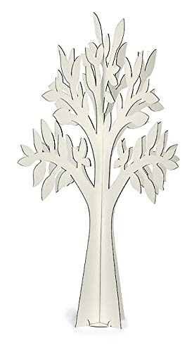 N.1 Dekorativer Baum aus Pappe, Farbe: Weiß, 88,5 cm, Dekoration für Hochzeit, Tisch Mariage und Schaufenster von VO design