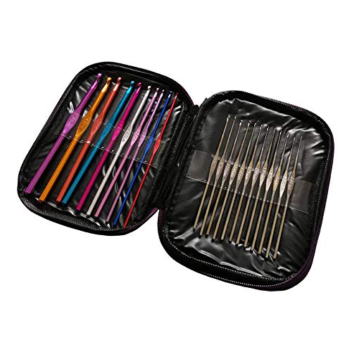 VOANZO 22pc Multicolor Häkelnadelset mit Tasche Weben Stricknadeln Bastelwerkzeug Bestes Set für Anfänger und Profis VOANZO 22pc Multicolor Häkelnadelset mit Tasche Weben Stricknadeln Bastelwerkzeug Bestes Set für Anfänger und Profis von VOANZO