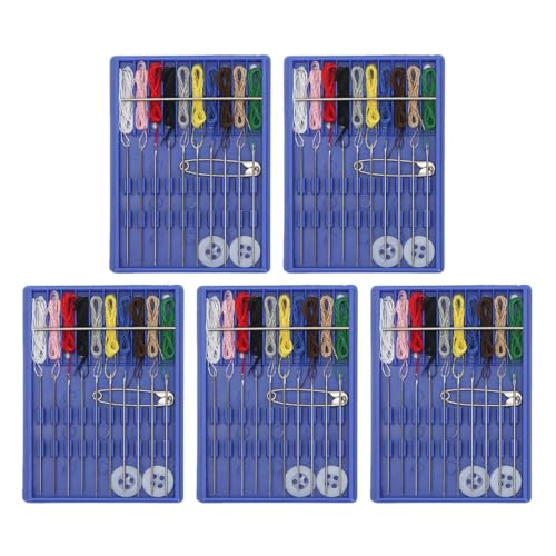VOANZO 5er-Pack Mini-Nähsets, tragbares Reise-Nähset, Notfall-Garn-Nadel-Set, kompaktes Nähset für Anfänger, Erwachsene, Freunde, Familie, praktisches Nähzubehör VOANZO 5er-Pack Mini-Nähsets, tragbares Reise-Nähset, Notfall-Garn-Nadel-Set, kompaktes Nähset für Anfänger, Erwachsene, Freunde, Familie, praktisches Nähzubehör von VOANZO