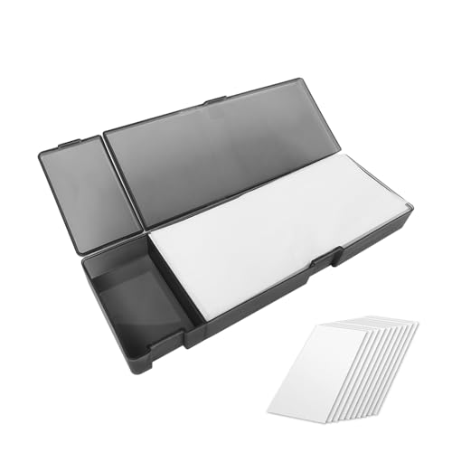 VOANZO Nasspalette für Miniaturmodelle mit 60 Hydroblättern – Acrylfarbenpalette, um die Farbe länger feucht zu halten, ideal für Künstler und Bastler, Farbe Schwarz VOANZO Nasspalette für Miniaturmodelle mit 60 Hydroblättern – Acrylfarbenpalette, um die Farbe länger feucht zu halten, ideal für Künstler und Bastler, Farbe Schwarz von VOANZO