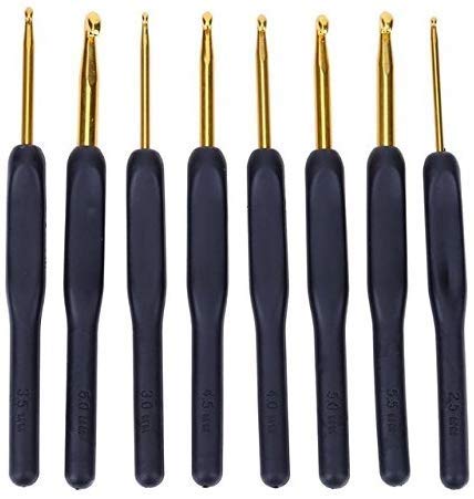 VOBOR Häkelset, Spitze Häkeln,Stricknadel häkeln Häkelnadeln - Schwarz Harz-Handgriff Häkelnadeln Kit Aluminium-Legierung Haken gesetzt Knitting Weave DIY Fertigkeit needl VOBOR Häkelset, Spitze Häkeln,Stricknadel häkeln Häkelnadeln - Schwarz Harz-Handgriff Häkelnadeln Kit Aluminium-Legierung Haken gesetzt Knitting Weave DIY Fertigkeit needl von VOBOR