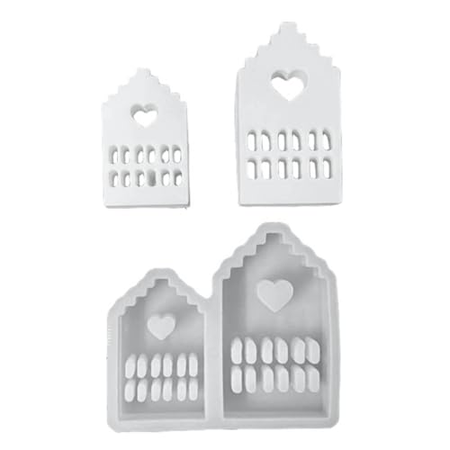 VOCUE 3D-Haus-Silikonformen für Harz, 3D-Silikonform, kleine Hausschlösser, Formen zum Backen, Kuchendekorationen VOCUE 3D-Haus-Silikonformen für Harz, 3D-Silikonform, kleine Hausschlösser, Formen zum Backen, Kuchendekorationen von VOCUE