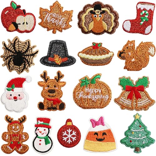 VOCUE Aufnäher für Jeans, Kleidung, bestickt, zum Aufbügeln, Weihnachtsflicken VOCUE Aufnäher für Jeans, Kleidung, bestickt, zum Aufbügeln, Weihnachtsflicken von VOCUE