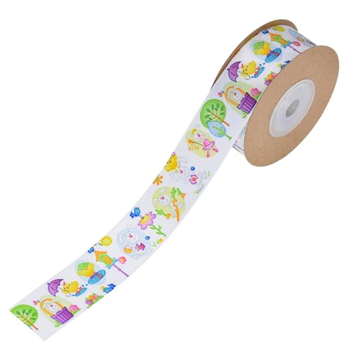 VOCUE Buntes Stoffband zum Verpacken, schönes gemustertes Band, dekoratives Band zum Basteln und Scrapbooking VOCUE Buntes Stoffband zum Verpacken, schönes gemustertes Band, dekoratives Band zum Basteln und Scrapbooking von VOCUE