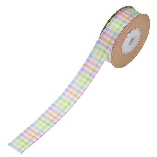 VOCUE Buntes Stoffband zum Verpacken, schönes gemustertes Band, dekoratives Band zum Basteln und Scrapbooking VOCUE Buntes Stoffband zum Verpacken, schönes gemustertes Band, dekoratives Band zum Basteln und Scrapbooking von VOCUE