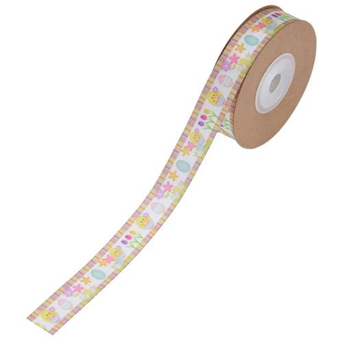VOCUE Buntes Stoffband zum Verpacken, schönes gemustertes Band, dekoratives Band zum Basteln und Scrapbooking VOCUE Buntes Stoffband zum Verpacken, schönes gemustertes Band, dekoratives Band zum Basteln und Scrapbooking von VOCUE