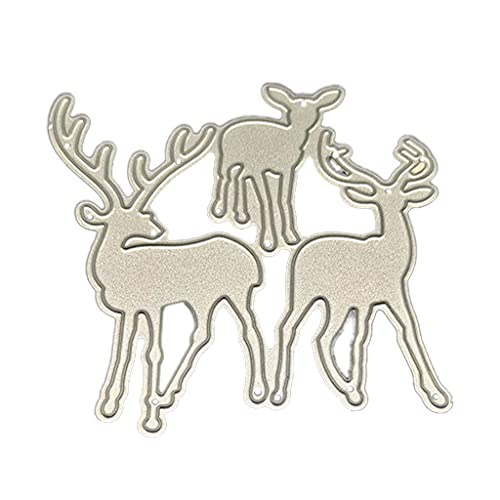 VOCUE Drei weihnachtliche Hirsch-Stanzformen, Schablone, Sammelalbum, Papierkarten-Vorlage VOCUE Drei weihnachtliche Hirsch-Stanzformen, Schablone, Sammelalbum, Papierkarten-Vorlage von VOCUE