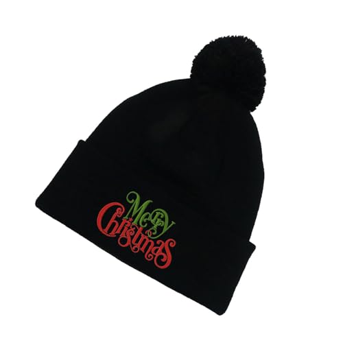 VOCUE Festliche Weihnachtsmütze, weiches Acryl, bequeme Mütze, Uni, für Feiertage und Veranstaltungen von VOCUE