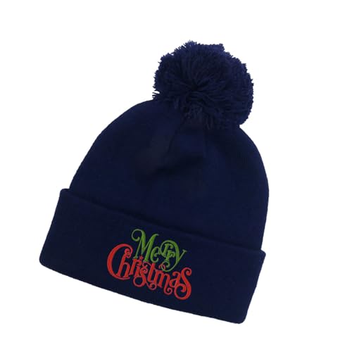 VOCUE Festliche Weihnachtsmütze, weiches Acryl, bequeme Mütze, Uni, für Feiertage und Veranstaltungen von VOCUE