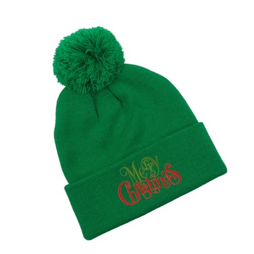VOCUE Festliche Weihnachtsmütze, weiches Acryl, bequeme Mütze, Uni, für Feiertage und Veranstaltungen von VOCUE