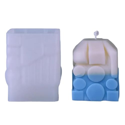 VOCUE Kerzenformen für Kerzen, Seife, Kuchen, Fondant, Gips, Ornamente, Heimdekoration, Handwerk, 3D-Würfel-Kerzenformen VOCUE Kerzenformen für Kerzen, Seife, Kuchen, Fondant, Gips, Ornamente, Heimdekoration, Handwerk, 3D-Würfel-Kerzenformen von VOCUE