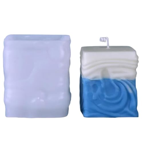 VOCUE Kerzenformen für Kerzen, Seife, Kuchen, Fondant, Gips, Ornamente, Heimdekoration, Handwerk, 3D-Würfel-Kerzenformen VOCUE Kerzenformen für Kerzen, Seife, Kuchen, Fondant, Gips, Ornamente, Heimdekoration, Handwerk, 3D-Würfel-Kerzenformen von VOCUE