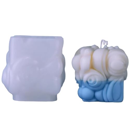 VOCUE Kerzenformen für Kerzen, Seife, Kuchen, Fondant, Gips, Ornamente, Heimdekoration, Handwerk, 3D-Würfel-Kerzenformen VOCUE Kerzenformen für Kerzen, Seife, Kuchen, Fondant, Gips, Ornamente, Heimdekoration, Handwerk, 3D-Würfel-Kerzenformen von VOCUE