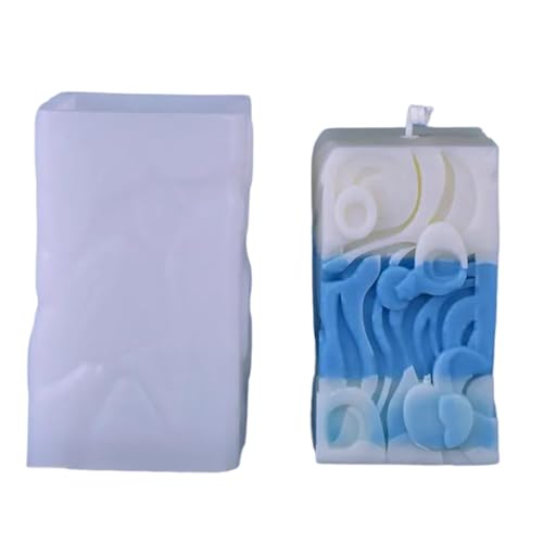 VOCUE Kerzenformen für Kerzen, Seife, Kuchen, Fondant, Gips, Ornamente, Heimdekoration, Handwerk, 3D-Würfel-Kerzenformen VOCUE Kerzenformen für Kerzen, Seife, Kuchen, Fondant, Gips, Ornamente, Heimdekoration, Handwerk, 3D-Würfel-Kerzenformen von VOCUE