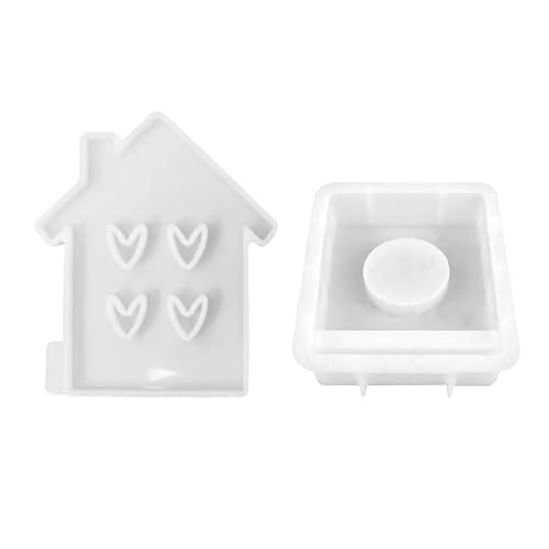 VOCUE Love House Kerzenhalter-Form mit Sockel für Kerzenhalter, Teelichthalter, Dekorationen, Gips-Ornament VOCUE Love House Kerzenhalter-Form mit Sockel für Kerzenhalter, Teelichthalter, Dekorationen, Gips-Ornament von VOCUE