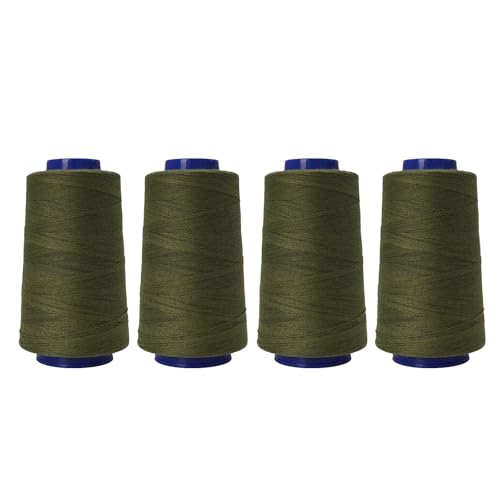 VOCUE Nähgarn, 4 Spulen Polyester-Nähgarn für Nähmaschinen, Handnähen, 914 m pro Spule, Polyestergarn VOCUE Nähgarn, 4 Spulen Polyester-Nähgarn für Nähmaschinen, Handnähen, 914 m pro Spule, Polyestergarn von VOCUE