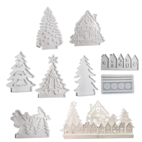 VOCUE Silikon-Kerzenhalter-Formen für Epoxidharz, Kerzenhalter, Teelichthalter, Kerzenständer, Heimdekoration, 8 Stück VOCUE Silikon-Kerzenhalter-Formen für Epoxidharz, Kerzenhalter, Teelichthalter, Kerzenständer, Heimdekoration, 8 Stück von VOCUE