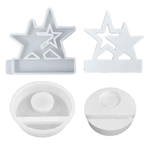VOCUE Stern-Kerzenhalter-Formen, Stern-Kerzenhalter-Formen mit Sockel für Kerzenhalter, Ornament, Weihnachtsdekorationen VOCUE Stern-Kerzenhalter-Formen, Stern-Kerzenhalter-Formen mit Sockel für Kerzenhalter, Ornament, Weihnachtsdekorationen von VOCUE