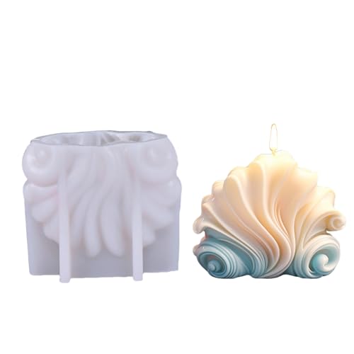 VOCUE Strukturierte Kerzenformen, 3D-Conch-Kerzenformen für Kerzen, Gips, Ornamente, Heimdekoration, VOCUE Strukturierte Kerzenformen, 3D-Conch-Kerzenformen für Kerzen, Gips, Ornamente, Heimdekoration, von VOCUE